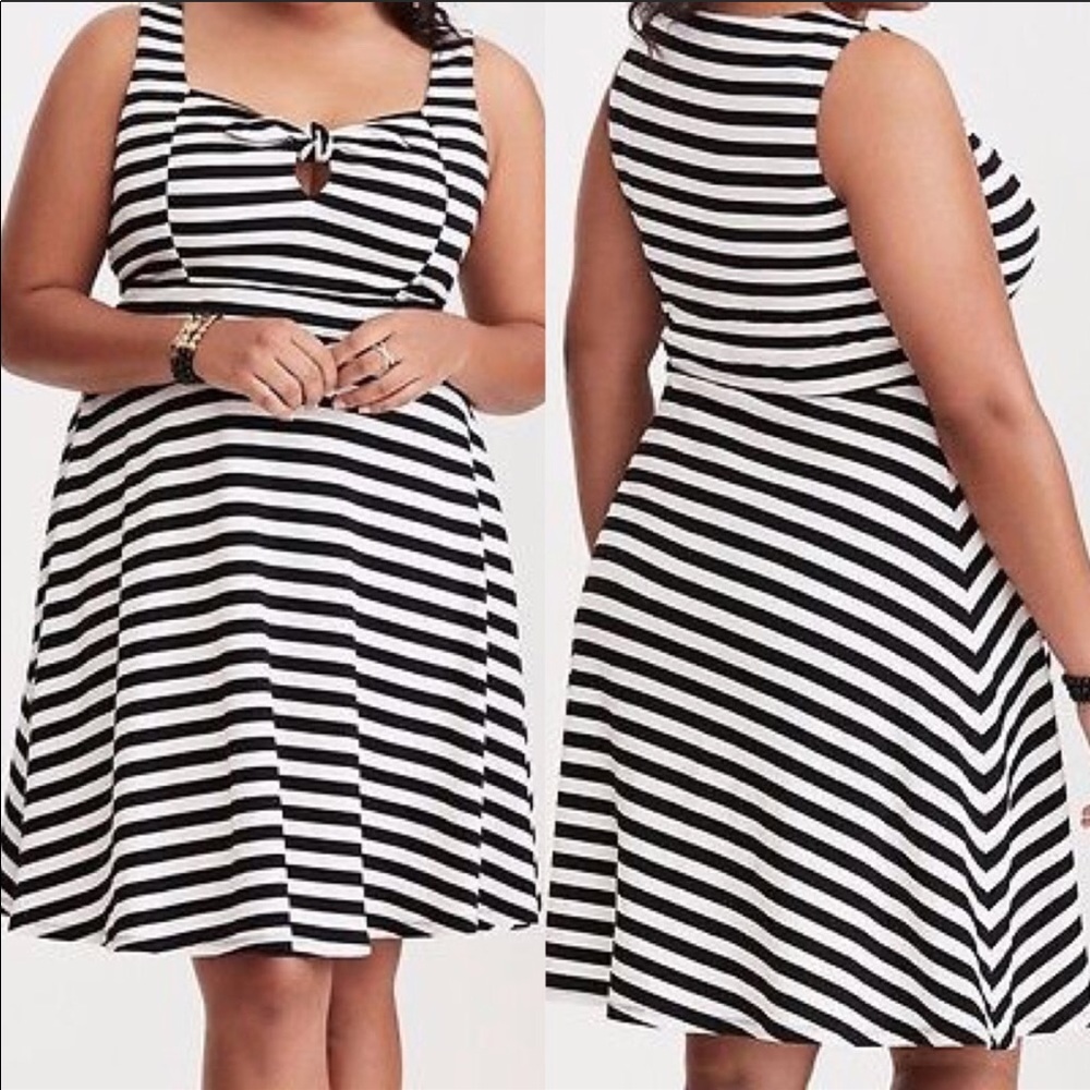 Torrid size 0 striped dress. EUC